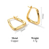 Geometric Twisted Hoop Earrings in Gold-Tone or Silver-Tone - Image 10