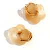 Resin Flower Accessories Hoop Earrings Y2K Women's Earrings Gold Plated Colorful 316L Stainless Steel - Image 16