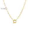 Stainless Steel Heavy Duty Chain Necklace For Women Gold/Silver Color Metal Oval Link Chunky Chain Choker Necklaces - Image 3