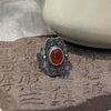 Silver Open Finger Ring Golden Clear CZ Square Droplet Geometric Punk For Women Jewelry Gift - Image 34