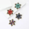 Rhinestone Snowflake Brooch Pin for Christmas and Holiday Outfits - Image 4
