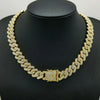 Men Cuban Link Iced Out Necklace 14MM width Rhinestones Chain Rapper CZ Cuban Chain Necklace Hip Hop Birthday Jewelry - Image 3