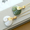 Stone Elephant Pendant Necklace on Gold-Tone Chain - Image 5