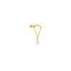 1PC Silver Crown Chain Tassel Zircon Drop Earrings For Women Gold Minimalism Earrings Jewelry Gift - Image 30