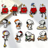 13Pcs Enamel Pins Set Cute Cartoon White Dog Brooches Lapel Badges for Backpack Creative Gift for Friends - Image 6