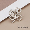 Mini Brooches for Women Clover Sun Flower Bow Knot Bee Cat Anti Slip Buckle Metal Lapel Pin Clothing Accessories - Image 14