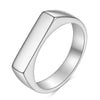4MM cast, simple and versatile temperament small strip smooth stainless steel ring - Image 7