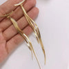 Stainless Steel Gold Color Long Tassel Earrings for Women Simple Geometric Unique Korean Earrings Wedding Jewelry Gifts - Image 10