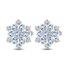 Women's Silver Snowflake Christmas Sparkling Zircon Winter Earrings Fit For Engagement Parties Jewelry - Image 16