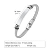 Free Custom Bracelets for Men, Engraved Stainless Steel Bangle with Mesh Band, Personalized Gift for Him - Image 4