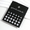 12 Pairs Of, Simple, Shiny, And Caring Zirconia Decorative Earrings Are Suitable For Gifts To Parties,And Couples - Image 14