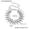 Stainless Steel Chunky Choker Bracelet Set For Women Gold Plated Shuttle Beads Handmade Hyperbole Short Necklace Bracelets - Image 11