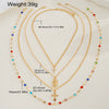 4Pcs/Set Cross Colorful Crystal Necklaces For Women Simple Gold Silver Color Y-Shaped Pendant Necklace Set Christian Jewelry - Image 16