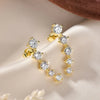 4.5mm&4mm&3mm Stud Earring Gold Long Climber Earrings for Women Daily Jewelry - Image 4