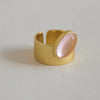 Silver Open Finger Ring Golden Clear CZ Square Droplet Geometric Punk For Women Jewelry Gift - Image 32