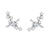 No Piercing Ear Cuff Satr Earrings for Women 1PC Silver Color Crystal Earclip Orbital Non Pierced Earing Jewelry - Image 6