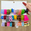 20pcs European American Minimalist Colorful Exaggerated Stylish Acrylic Resin C Shape Hoop Earrings Set - Image 1