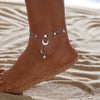 316L Stainless Steel Jewelry Summer Beach Style Seashells Stars Moon Charm Beading Anklets Chain For Women - Image 4