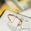 Chic Women's Finger Rings Minimalist Thin Band with Shiny CZ Stone Delicate Accessory for Female Simple Versatile Jewelry - Image 5