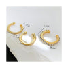 3pcs Simple C Shaped Rhinestone Earring Clip Set For Women Earring Dating Party Daily Wear Jewelry Gifts - Image 6