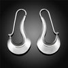 Silver Drop Earrings Charm for Women Jewelry Wedding Engagement Party Hoop Nice Gift - Image 5