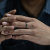 Mobius Ring for Men, Oxidized Twisted Stainless Steel Finger Band,Retro Endless Love Anniversary Gift for Him - Image 3