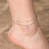 Stainless Steel Anklets for Women Sun Flower Leaves Moon Star Foot Bracelet Jewelry Summer Beach Accessories - Image 1