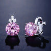 Round Cubic Zirconia Copper Clip Earrings For Women Gold Color Crystal Metal Earring Party Wedding Daily Jewelry - Image 10