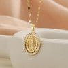 Personalized Colorful Zircon Necklace Design, Light, And Versatile, Madonna Necklace - Image 3