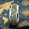 Vintage World Map Compass Ring Retro Ocean Theme Men Stainless Steel Ring High Polished Nautical Traveler Jewelry Gift for Him - Image 2