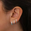 3 Pairs Stainless Steel Crystal Zirconia Hoop Earrings for Women Simple Gold Plated Circle Punk Earrings Piercing Jewelry - Image 3