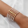7Pcs Colorful Rice Beads Bracelet Set For Women Heart Charm Elastic Beaded Chain Bangle Female Jewelry Gift - Image 7