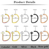 Fake Nose Ring Hoop No Piercing for Nose Lip and Ear 20G - Image 19