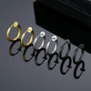 1Pair Round Circle Spring Ear Clip Non Piercing Earrings Fake Earrings Gift for Men Women Jewelry - Image 5