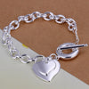 Silver Cute Buckle Side Chain Bracelet for Women Men Charm Party Gift Wedding Jewelry - Image 12