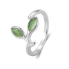 Silver Foliage Adjustable Rings For Women Girls Wedding Quality Jewelry Accessories Jewellery - Image 5