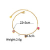 Seaside Holiday Stainless Steel Starfish Multi-element Colored Zircon Anklet Women Girl Vacation Jewelry Gift - Image 8