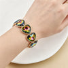 crystal bracelet For Women colorful Geometric rhinestone square elastic thread red white pink bracelet boho style - Image 8