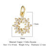 Cat Horseshoe Copper CZ Cycling Charm Bear Butterfly Racket Pendant For Bracelet Necklace Making - Image 10