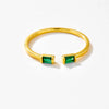 Vewant Silver Green Zircon CZ Adjustable Ring For Women Party Jewelry - Image 4