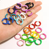 Colorful Neon Enamel Huggie Hoops Earrings Stainless Steel Jewelry for Women Dopamine Small Ear Cuff Piercing Chunky Jewelry - Image 1