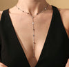 Stainless Steel Chain Necklace with Long Tassel Details - Image 38