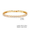 Cubic Zirconia Chain Tennis Bracelet Women, Gold Plated CZ Link, Elegant Sparkling Stackable Statement Wrist Jewelry Gift - Image 15