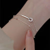 Zircon Double Layer Silver Colour Bracelet Women's Personality Bracelet Party Jewelry Birthday Gifts - Image 12