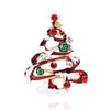 Rhinestone Christmas Tree Brooches for Women Unisex Enamel Floral Pin Casual Party Accessories Gifts Friends - Image 6