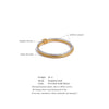 62mm Stainless Steel Double Layer Round Stacking Bracelet Bangle Stainless Steel Zirconia Minimalist Jewelry - Image 6