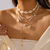 Boho Festival Layered Necklace Set for Women Starfish Y Lariat Drop Deep V Choker Summer Beach Vacation Jewelry Gift - Image 6