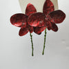 Vintage Metal Wine Red Enamel Drip Glaze Large Fower Earrings for Women Charm Exaggerated Wedding Jewelry Gift - Image 3