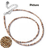 Faceted Gemstones Necklace 2mm Beads Quartz Crystal Tourmaline Lapis Shining Stone Beaded Necklace Choker Jewelry - Image 30