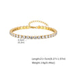 3mm Stainless Steel Rhinestone Crystal Foot Chain Tennis Anklet Gold Plated Zirconia Chain Anklets Beach Jewelry - Image 13